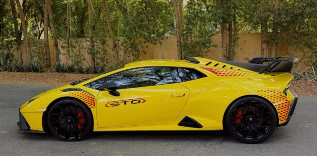 Rent Lamborghini Huracan STO in Dubai Marina
