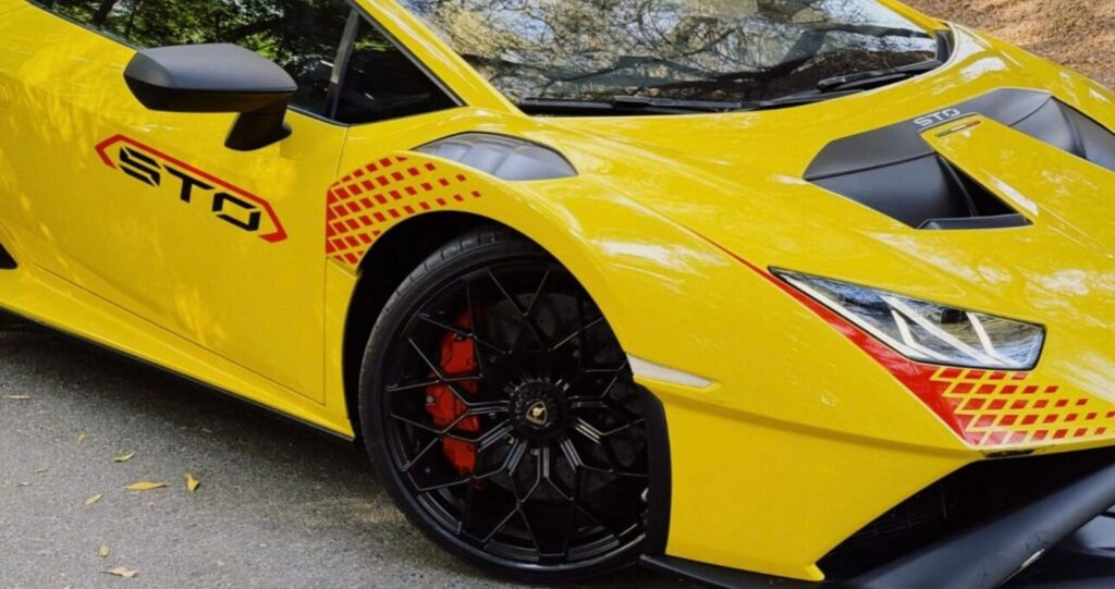 Rent Lamborghini Huracan STO in Dubai Marina