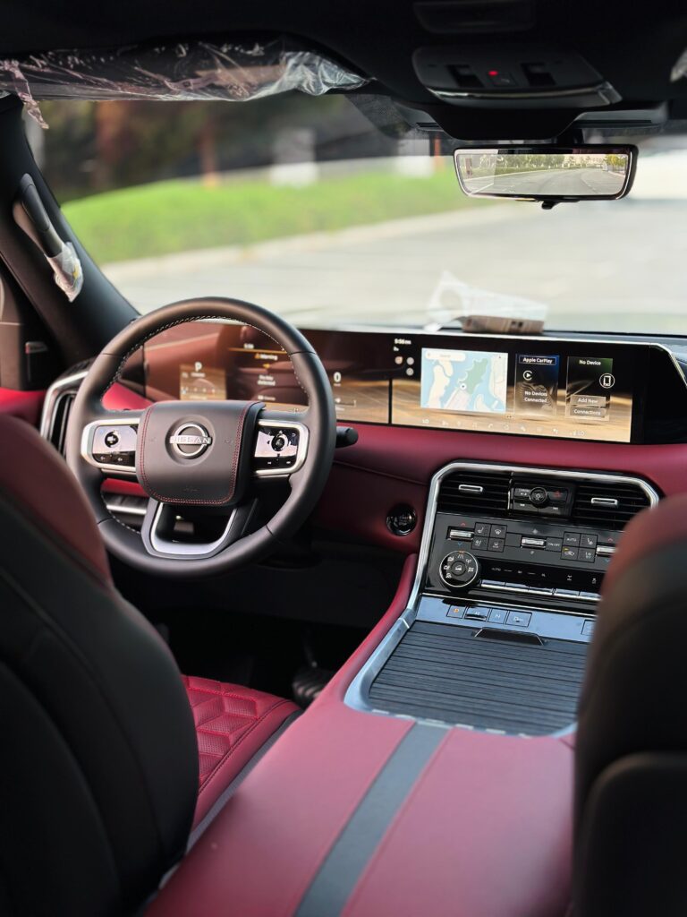 Nissan Patrol 2026 interior seats and dashboard