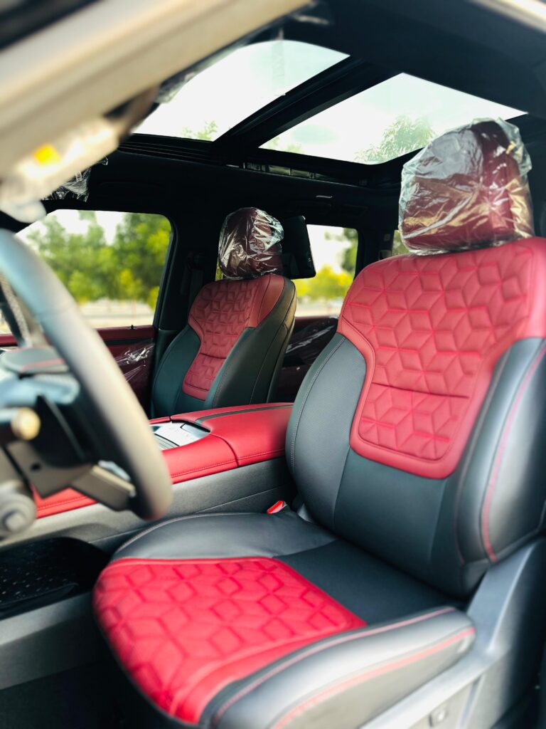 Nissan Patrol 2026 interior seats and dashboard