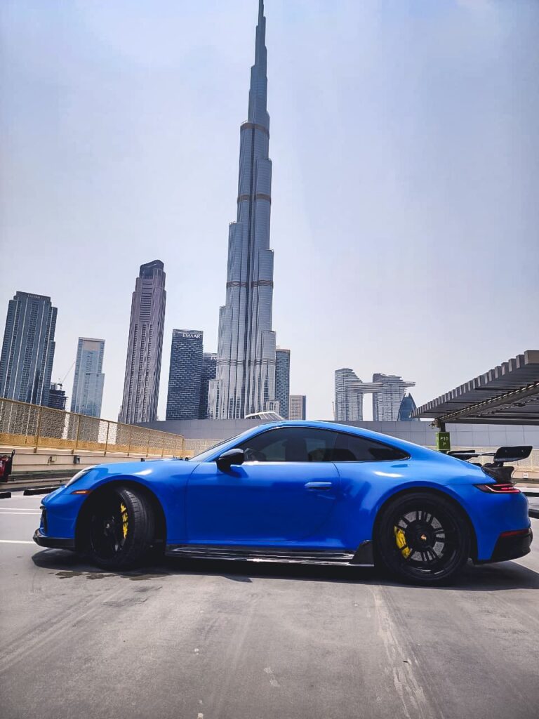 Porsche GTS Coupe side profile Dubai