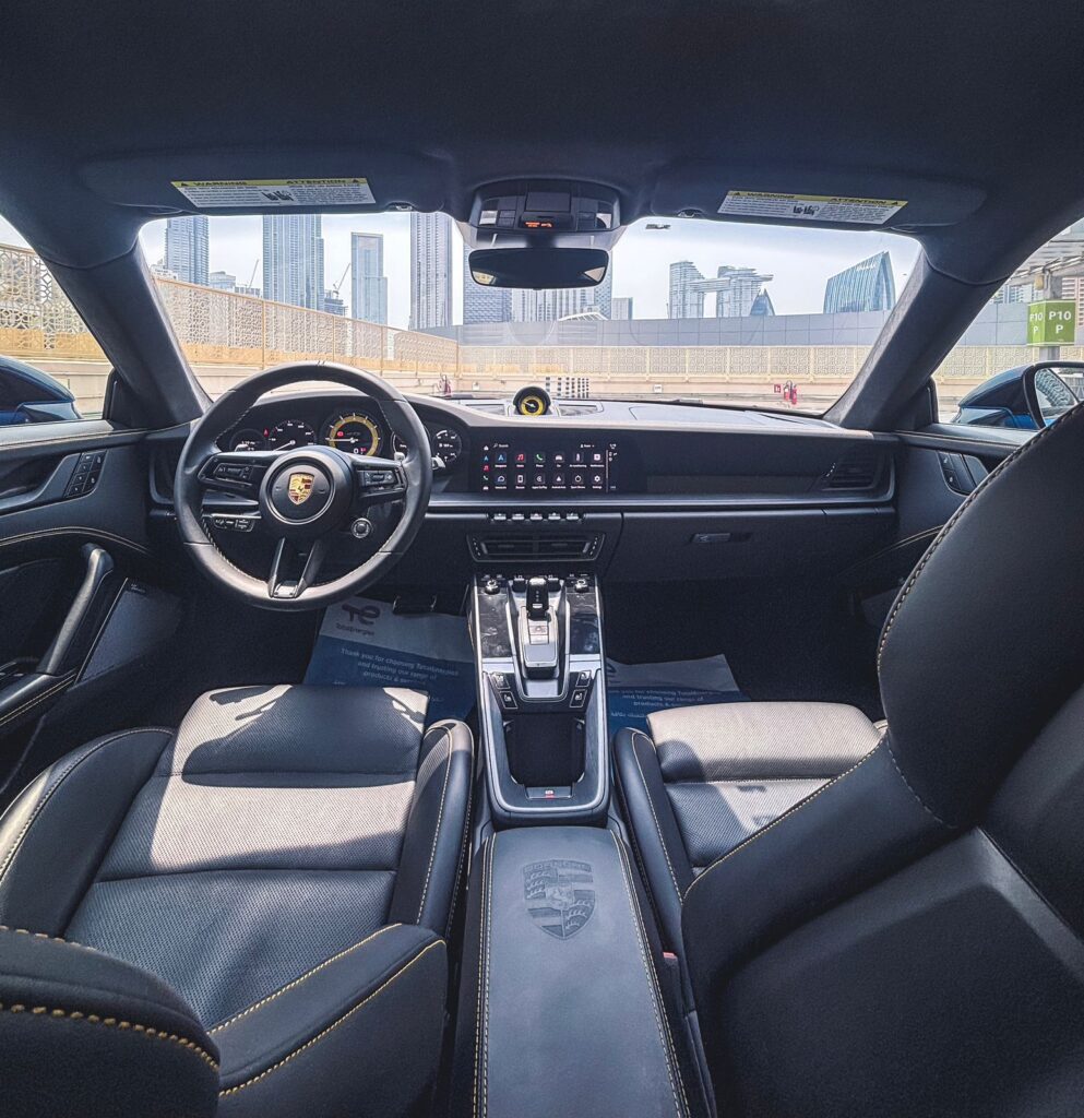 Porsche 911 GTS interior dashboard